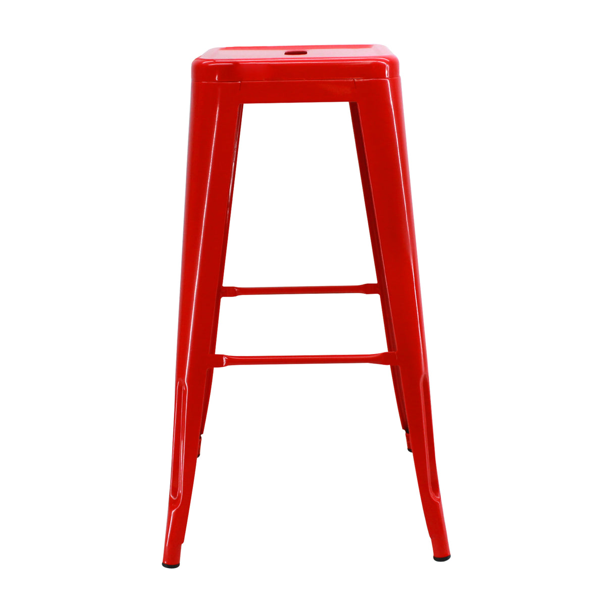 Set x 3 Sillas de Bar Titan Tolix Rojo Moderno 41.5x78cm Sin Espaldar - Sillas y Butacos | Bylmo