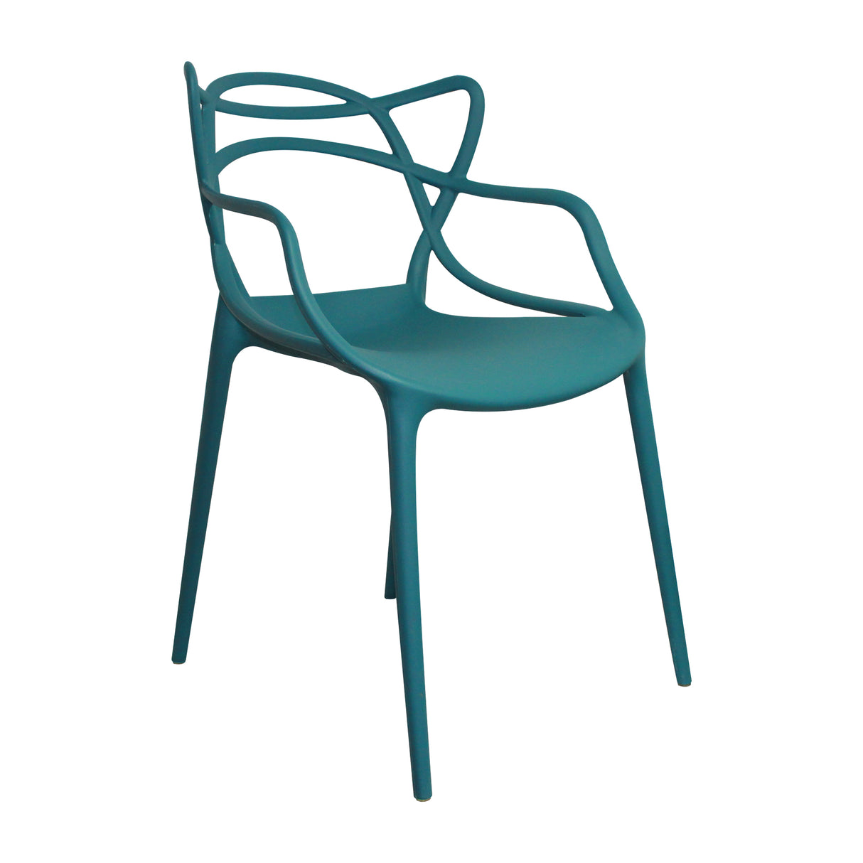 Silla para Exteriores Solna 54 cm Azul Petróleo Europeo con Apoya Brazos - Sillas de Exterior | Bylmo