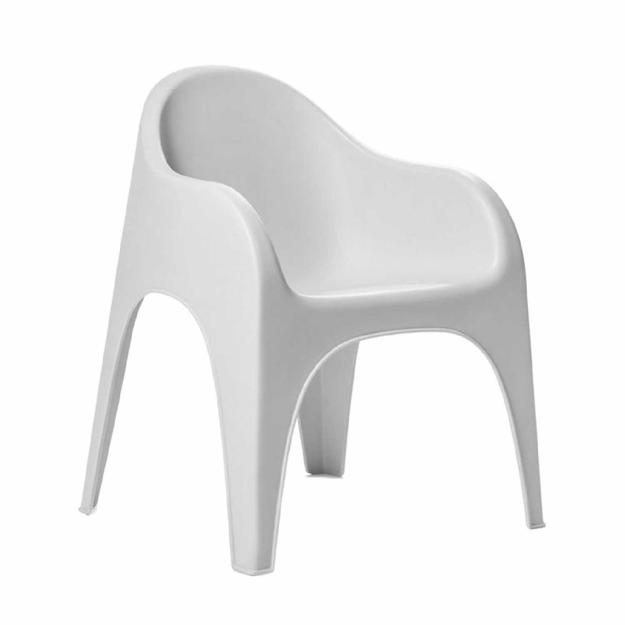 Silla Multipropósito Juga Blanca 65x80cm Moderna y Apilable - Sillas y Butacos | Bylmo