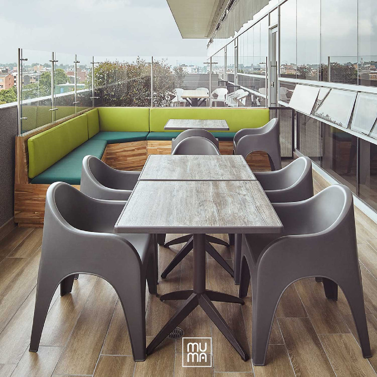 Silla Multipropósito Juga Gris 65x80cm Moderna y Apilable - Sillas y Butacos | Bylmo