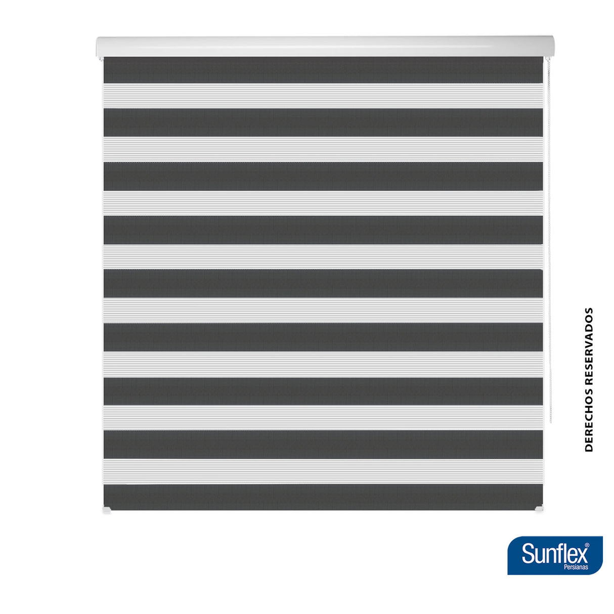 Cortina Roller Duo Coren Roll 140x170cm Gris Oscuro - Cortinas y Persianas | Bylmo