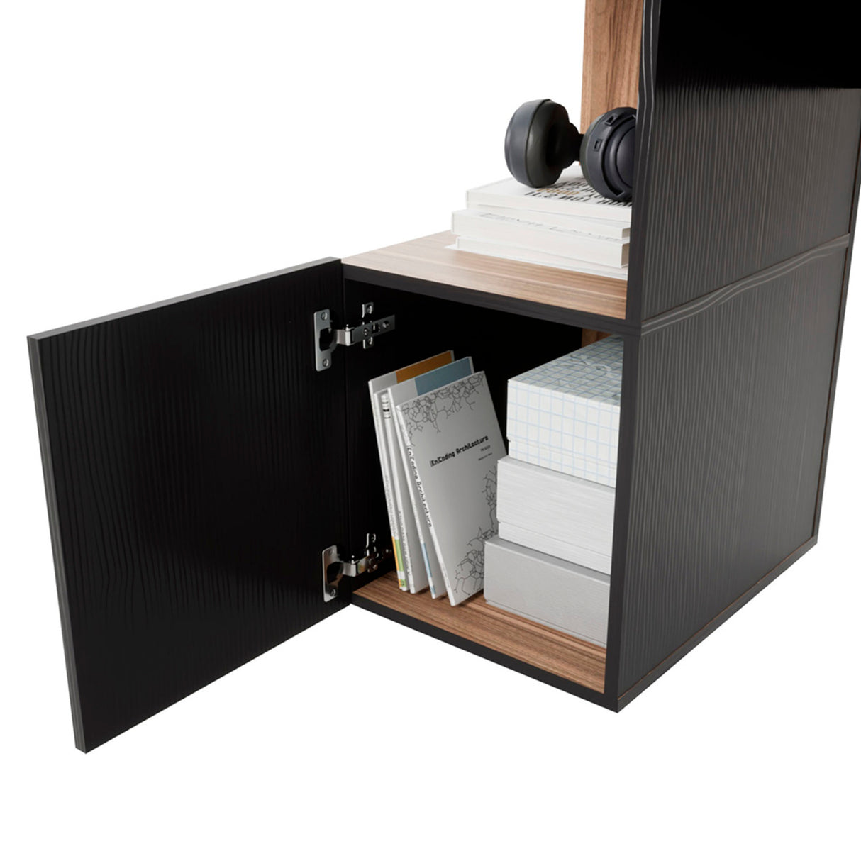 Escritorio en L London Gales Wengue 140x73cm con Un Cajón - Escritorios | Bylmo