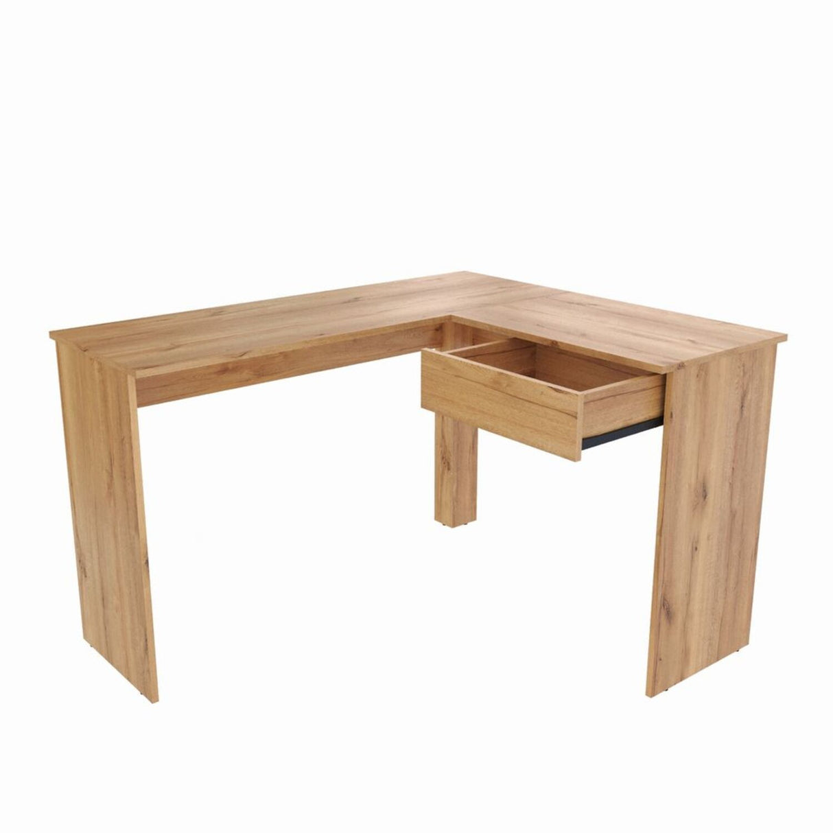 Escritorio en L MDL 102.4X73cm Duna con Un Cajón - Escritorios | Bylmo