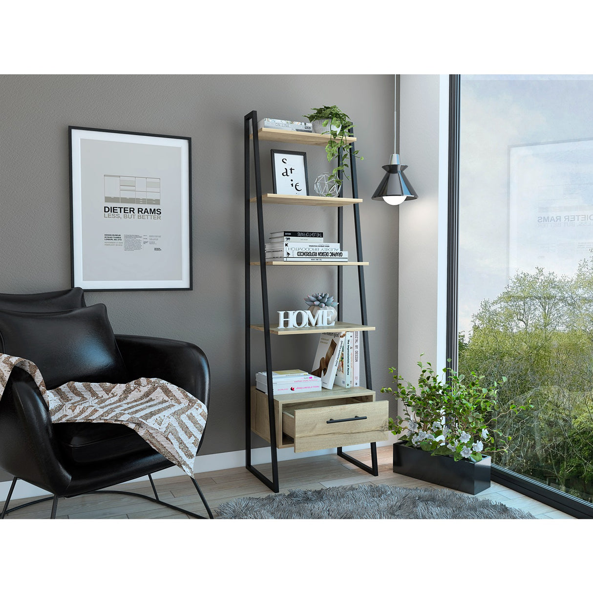 Biblioteca Escalera Magnum Duna 56.08x177cm - Bibliotecas y Estanterías | Bylmo