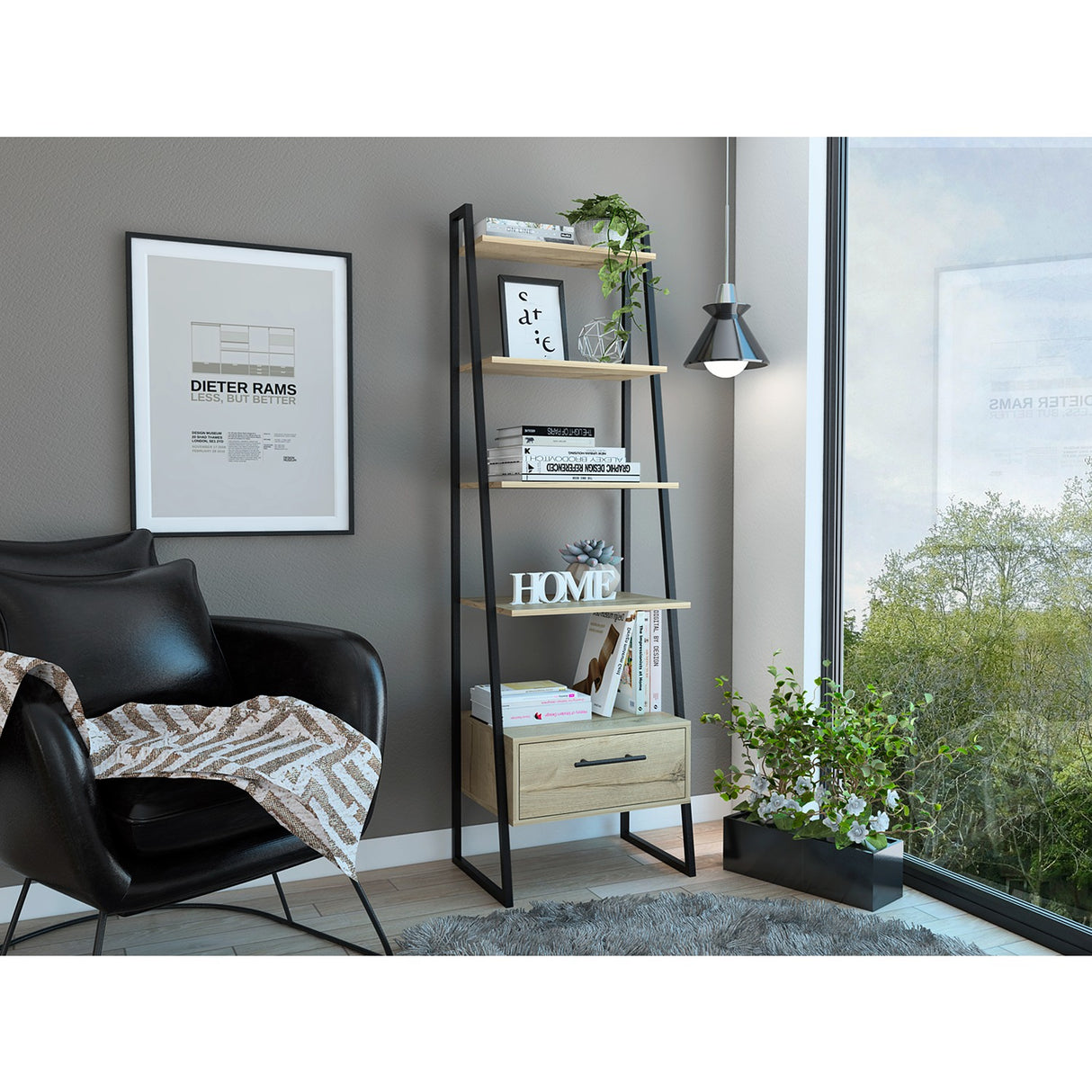 Biblioteca Escalera Magnum Duna 56.08x177cm - Bibliotecas y Estanterías | Bylmo