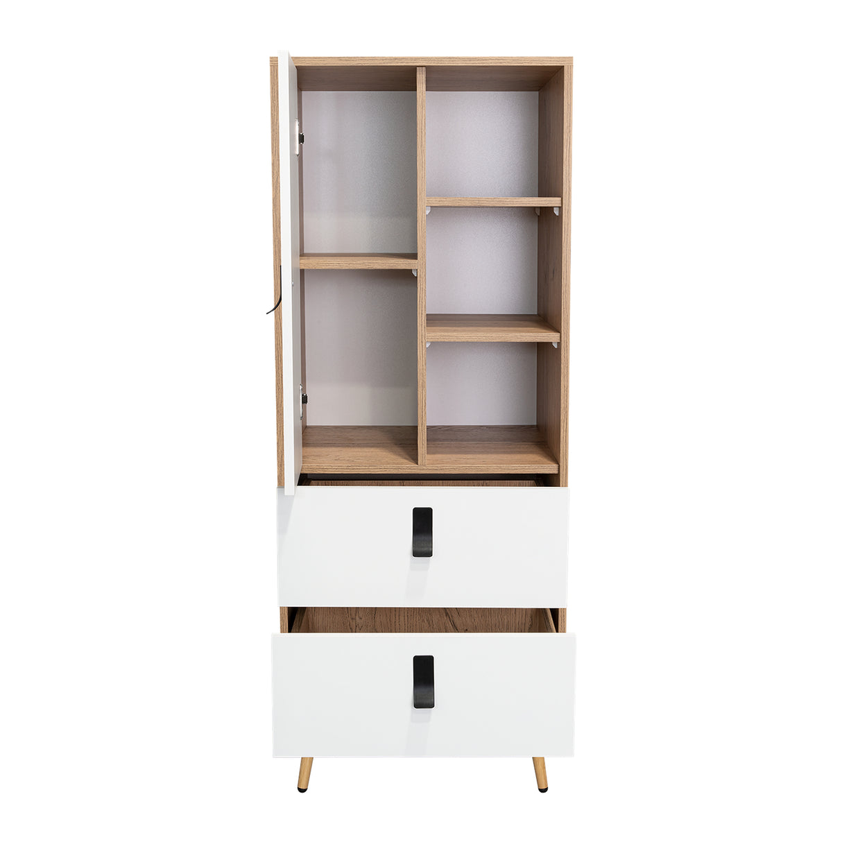 Cómoda Huna Macadamia 51x131cm con 3 Cajones Moderno - Cajoneras y Comodas | Bylmo