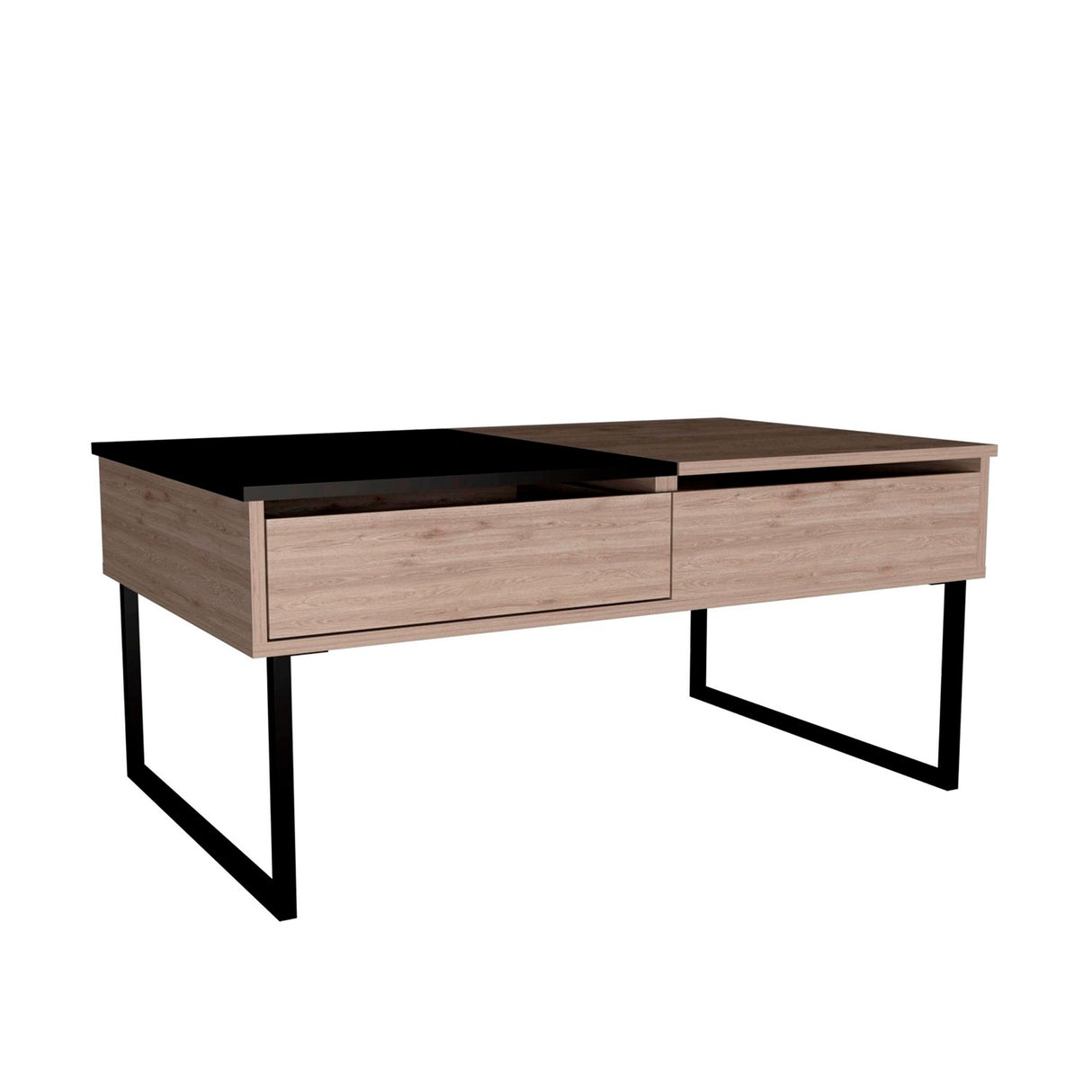 Mesa de Centro Extensible Funcentral Ceniza Wengue 101.5x45.7cm con Un Cajón - Mesas de Centro | Bylmo