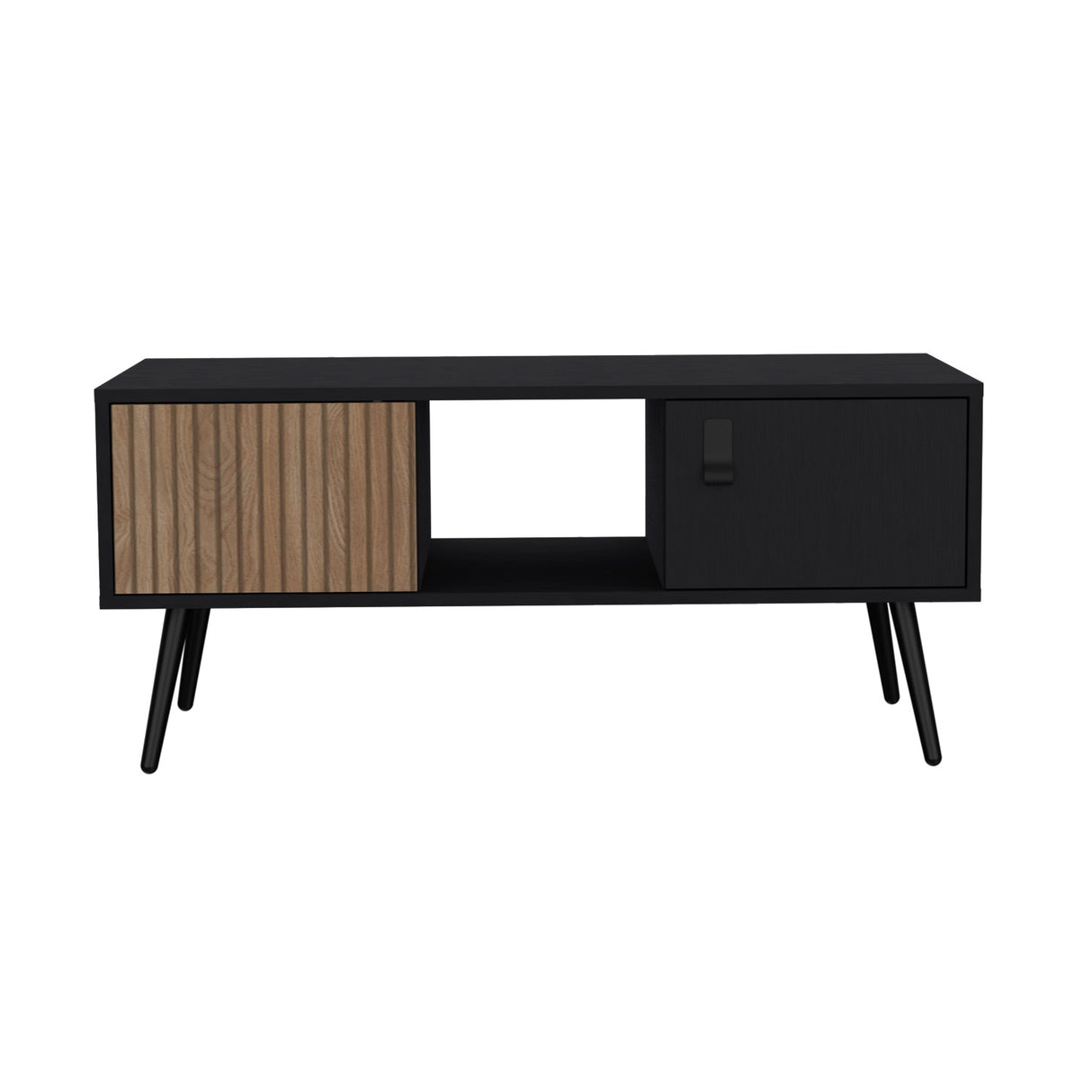 Mesa de Centro Funes Eco Wengue 120x45cm con Dos Cajones - Mesas de Centro | Bylmo