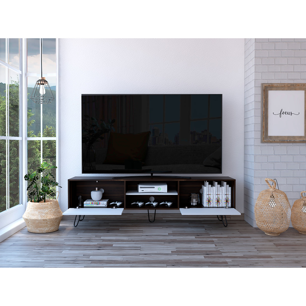 Rack de TV Vassel 180x52.5cm para TV de 80 Pulgadas - Muebles de TV | Bylmo