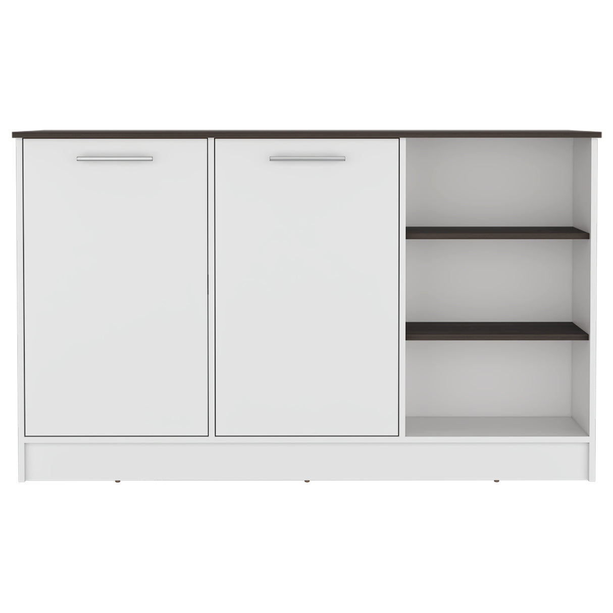 Isla de Cocina Ginger Blanco 150x90.6cm Diseño Moderno - Barras y Muebles Auxiliares | Bylmo