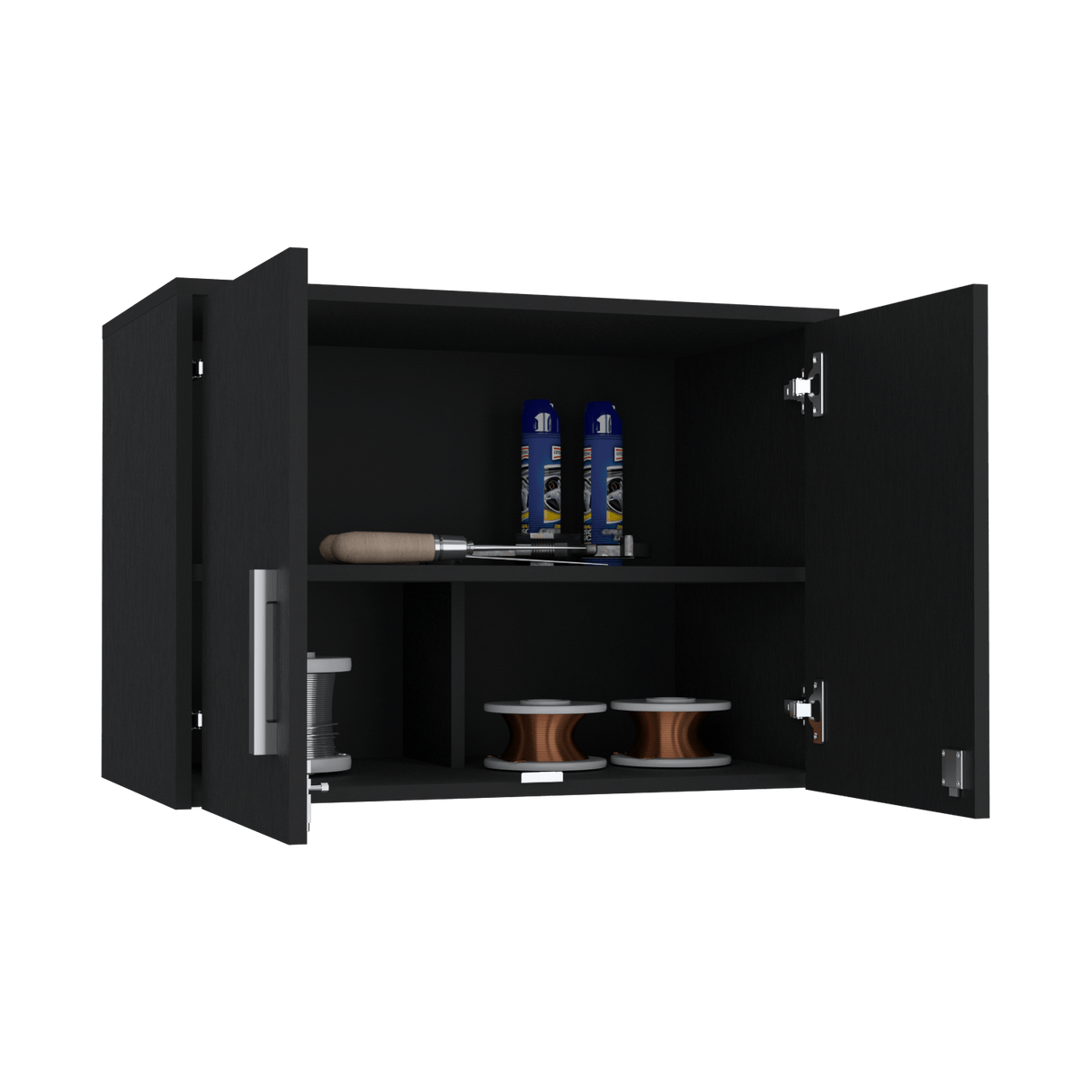 Mueble Auxiliar Basic Wengue 70x50cm con Entrepaño - Barras y Muebles Auxiliares | Bylmo