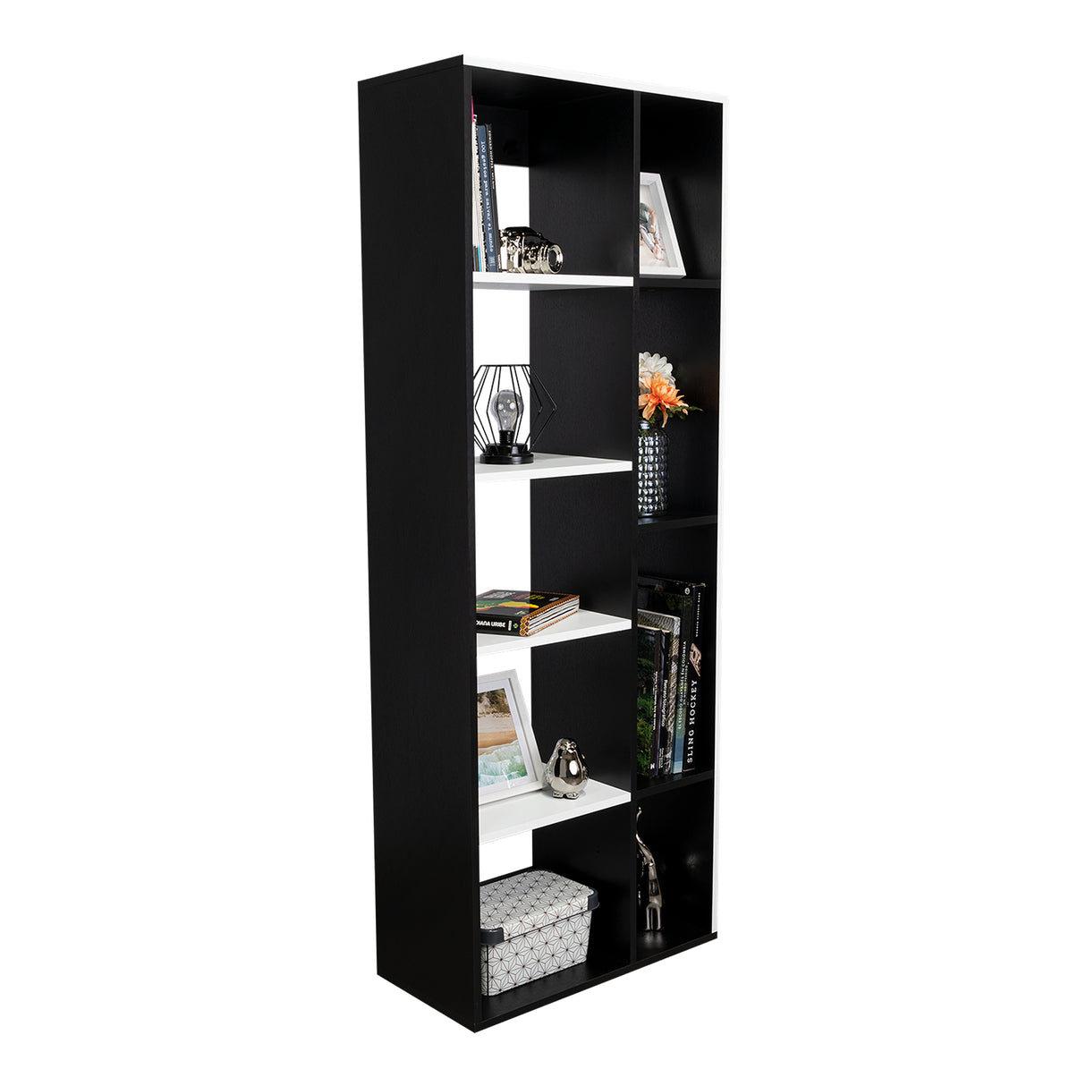 Biblioteca Rookie Minimalista 60x160cm Wengue con Entrepaños - Bibliotecas y Estanterías | Bylmo