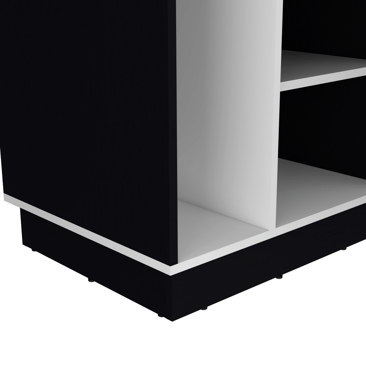 Escritorio en L Rookie Wengue 151.5x76.5cm con Organizador de Libros - Escritorios | Bylmo