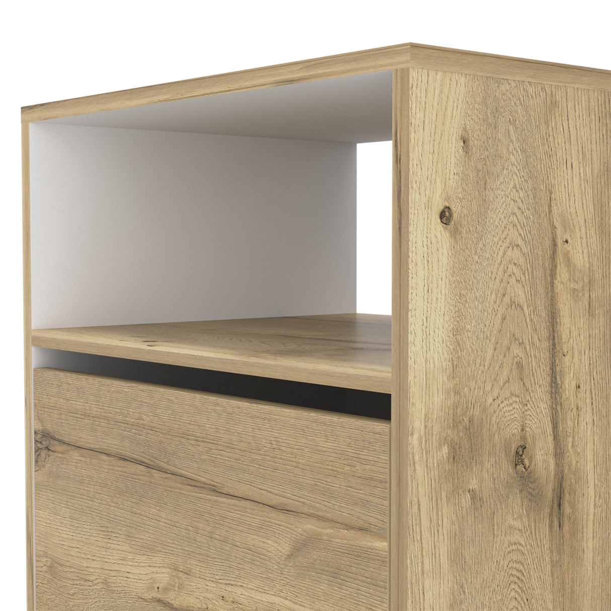 Mesa de Noche Sleep S 50x52cm Duna con Compartimiento - Mesas de Noche | Bylmo