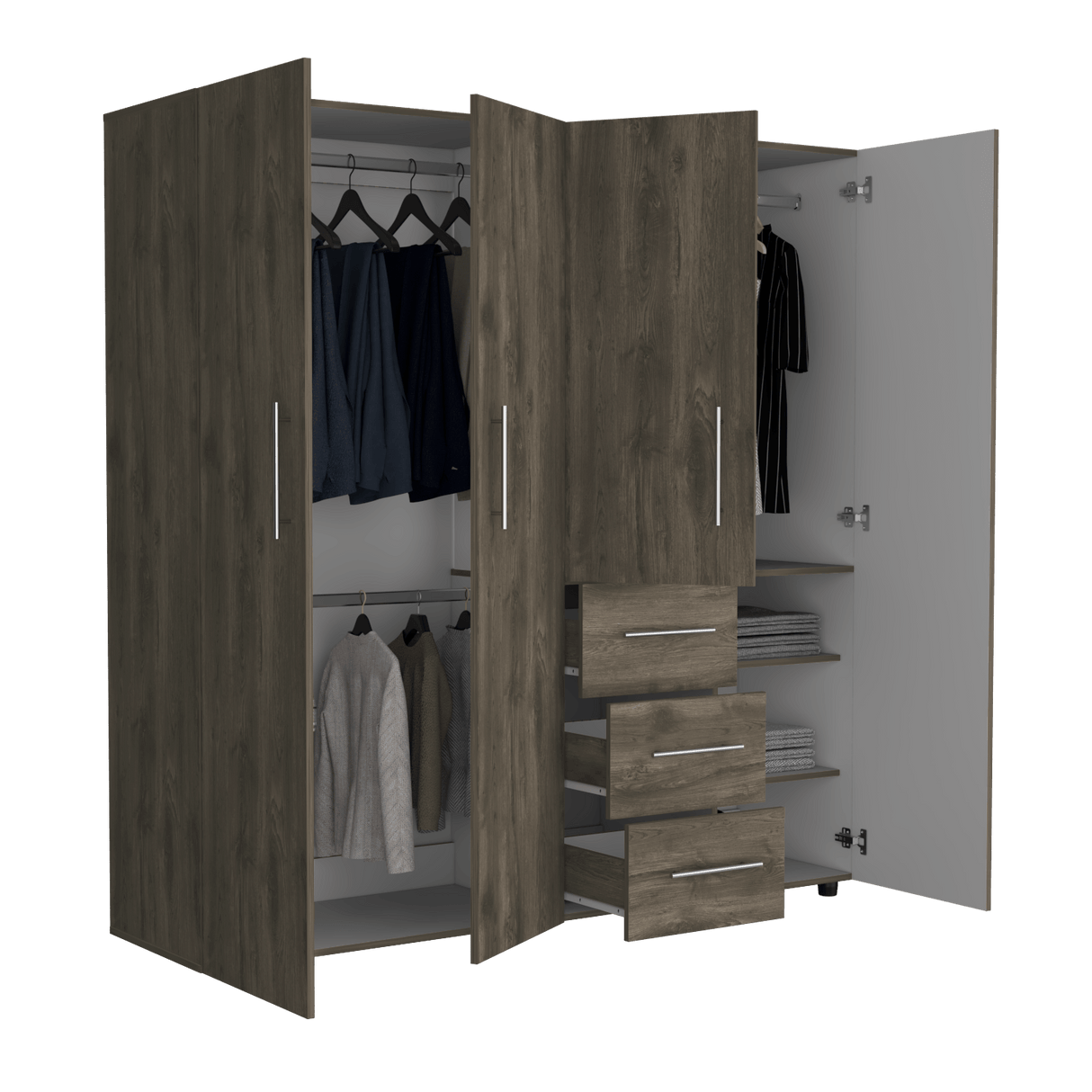 Closet Harlem Bellota 181x184cm con Tres Cajones - Closets | Bylmo