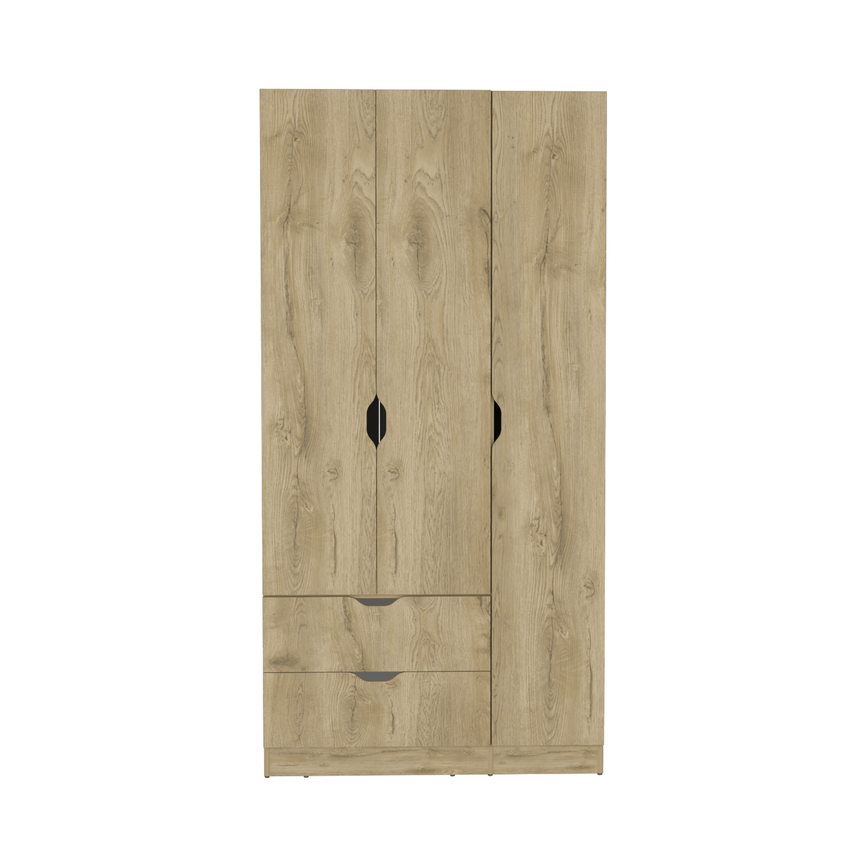 Closet Basilea Macadamia 90x180cm con Dos Cajones - Closets | Bylmo