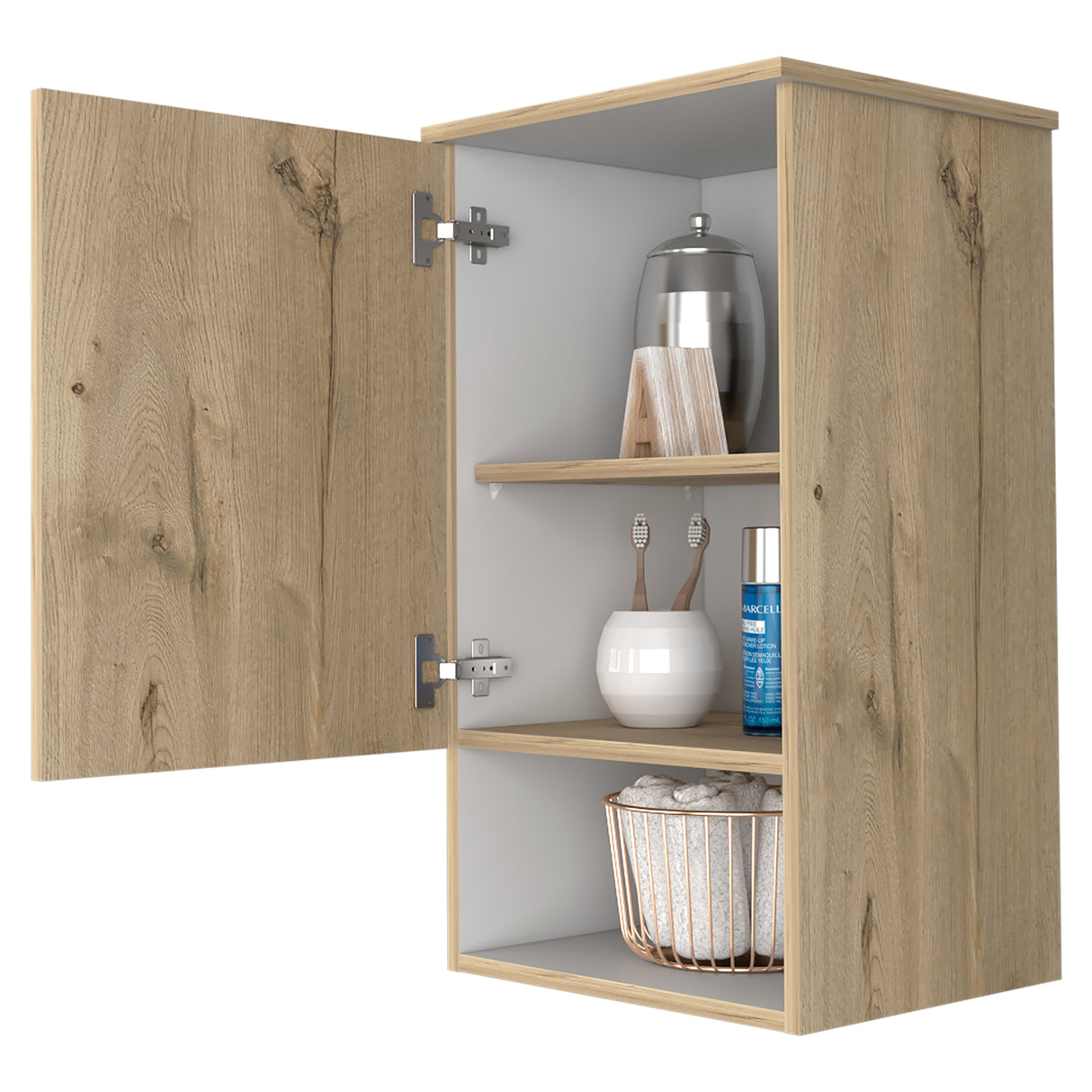Gabinete de Baño Bi Color Duna 41.2x72.6cm con Entrepaños y Puerta - Gabinetes de Baño | Bylmo