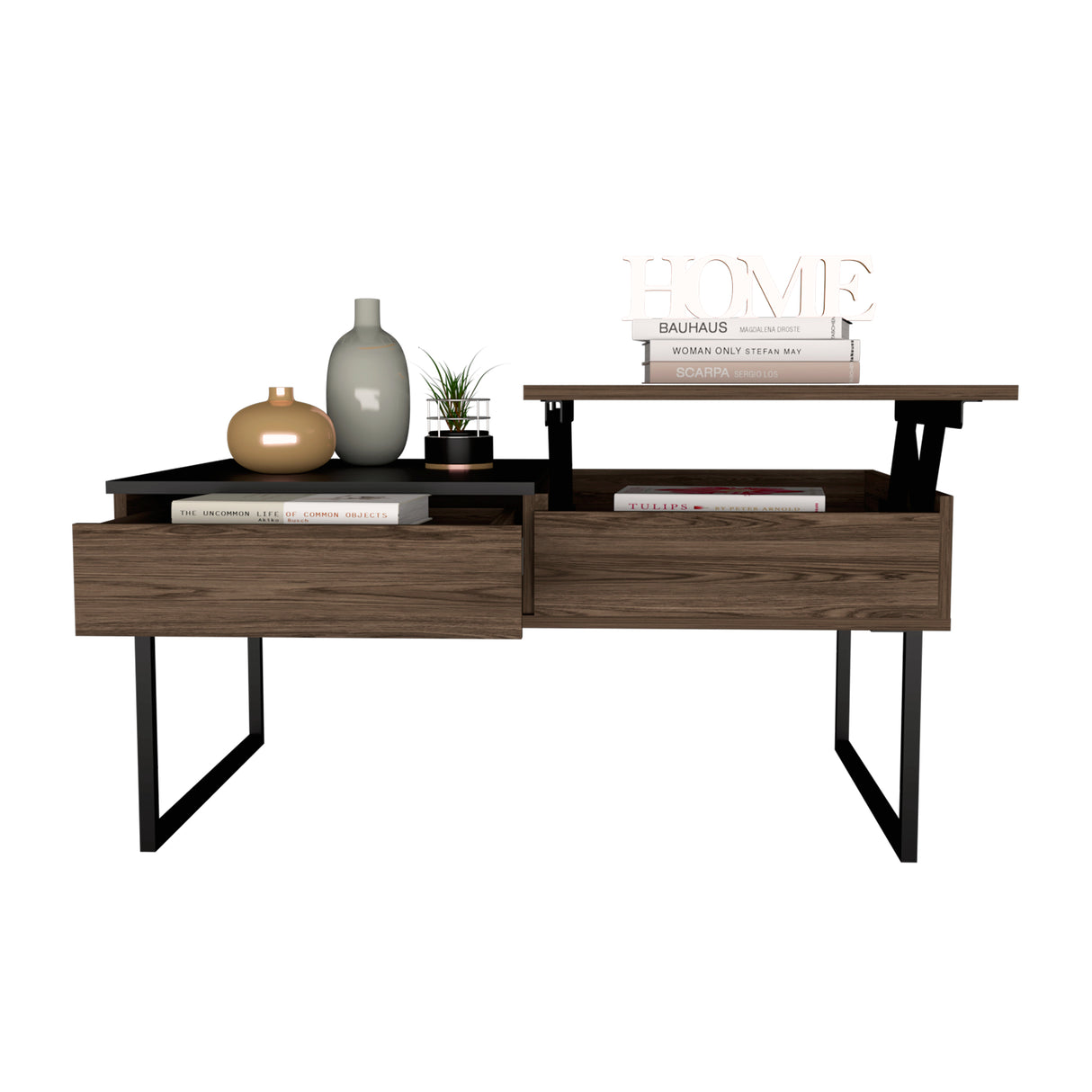 Mesa de Centro Five G Coñac 101.5x45.7cm Extensible con Compartimentos - Mesas de Centro | Bylmo