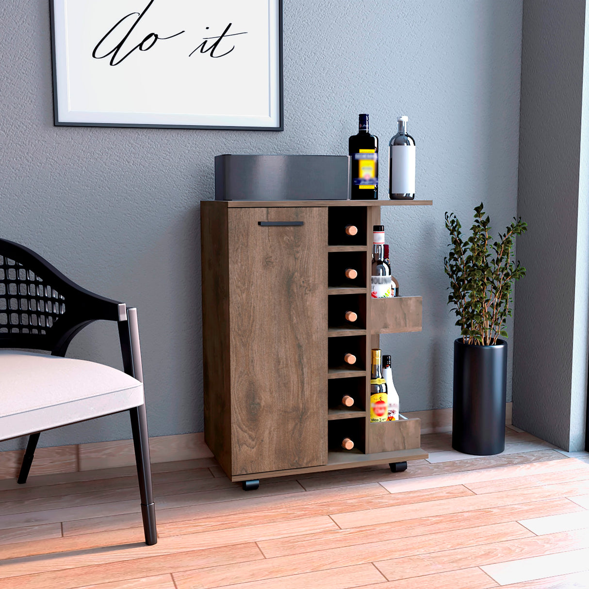 Bar Bajo Andorra Bellota 60x82.1cm con Portabotellas - Bares | Bylmo