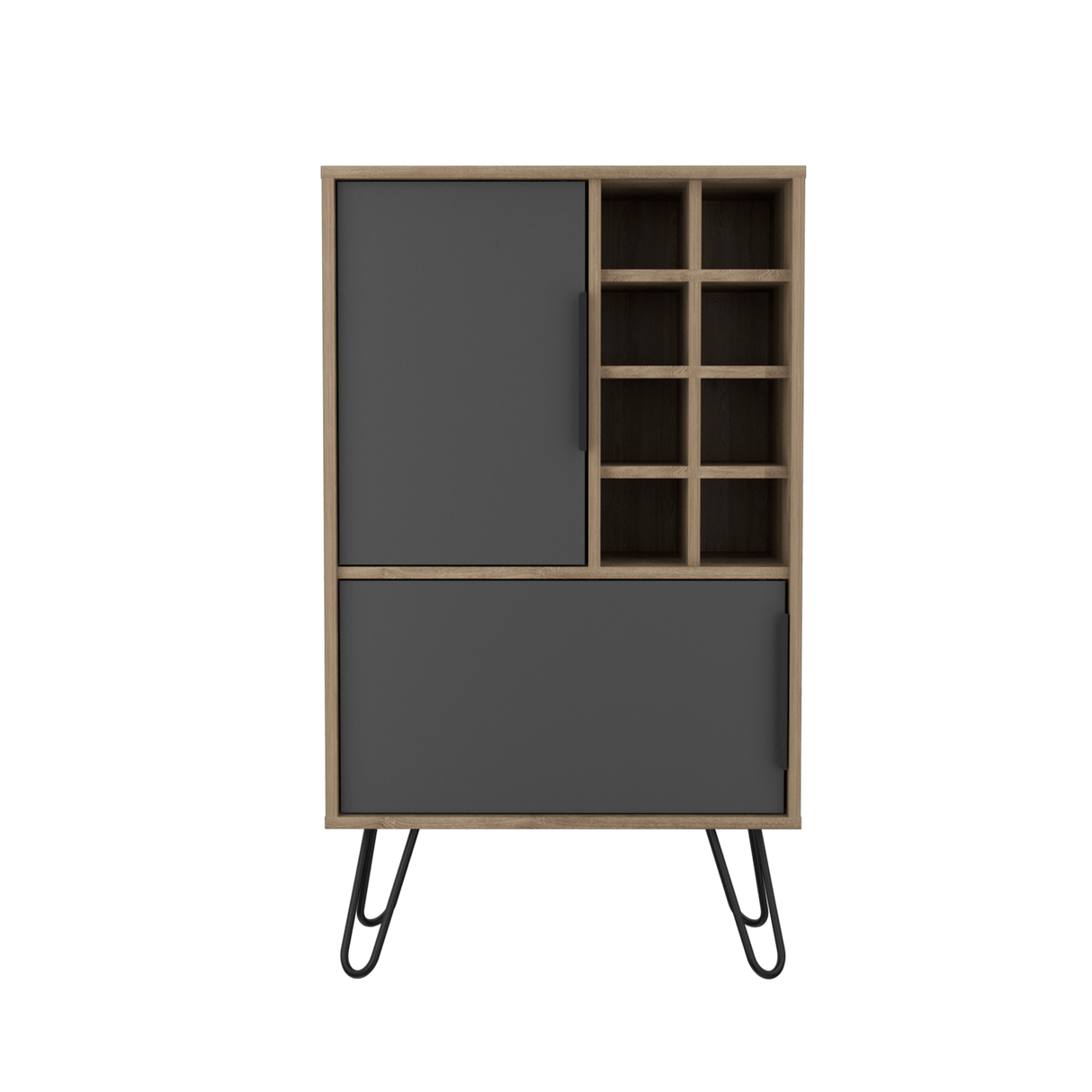 Bar Vegas Miel 60.9x104.1cm con Portabotellas - Bares | Bylmo