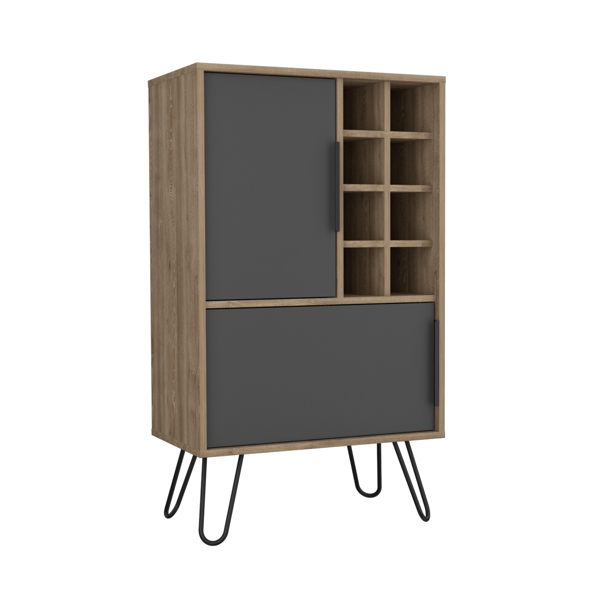 Bar Vegas Miel 60.9x104.1cm con Portabotellas - Bares | Bylmo