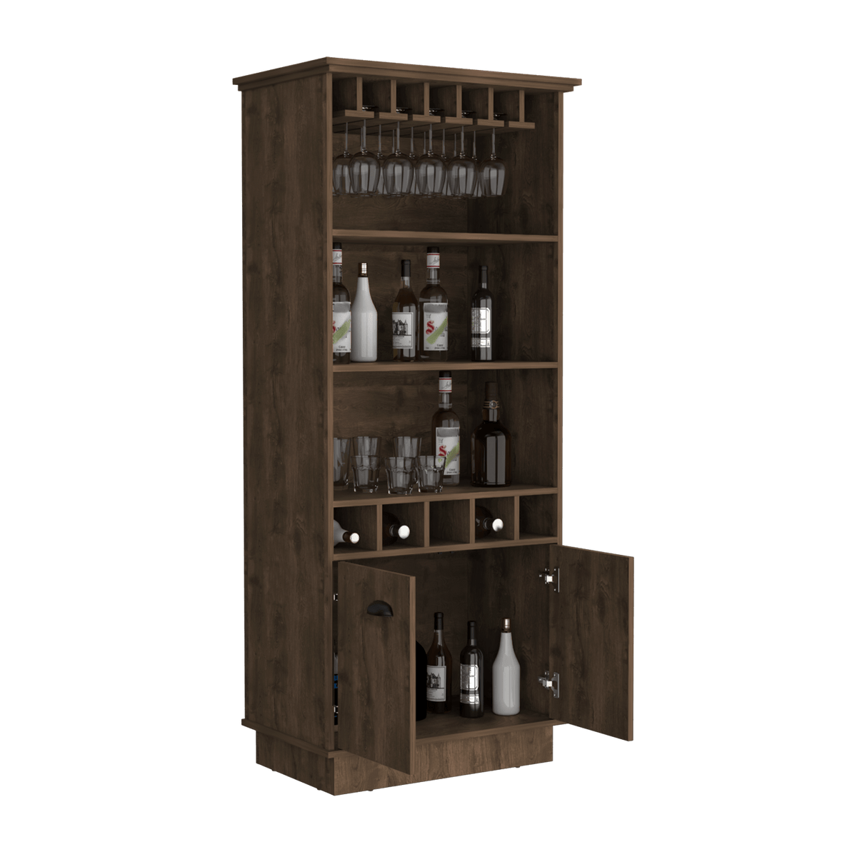 Bar Dundee Bellota 74.7x177cm con Portacopas y Portabotellas - Bares | Bylmo