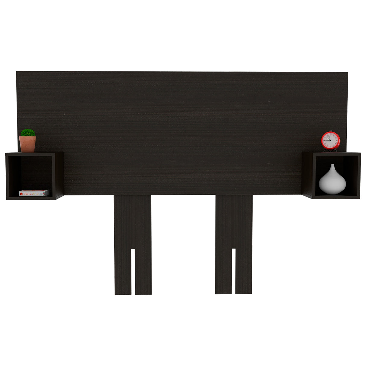 Cabecero Pinot Wengue MDP 190.4x120cm Ajustable con Dos Mesas de Noche Minimalistas - Cabeceros | Bylmo