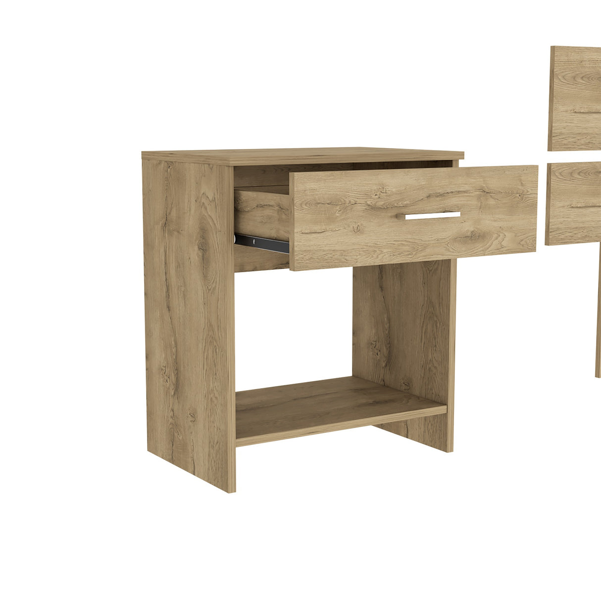 Combo Cabecero Provenza Macadamia 155x80cm con Dos Mesas de Noche - Cabeceros | Bylmo