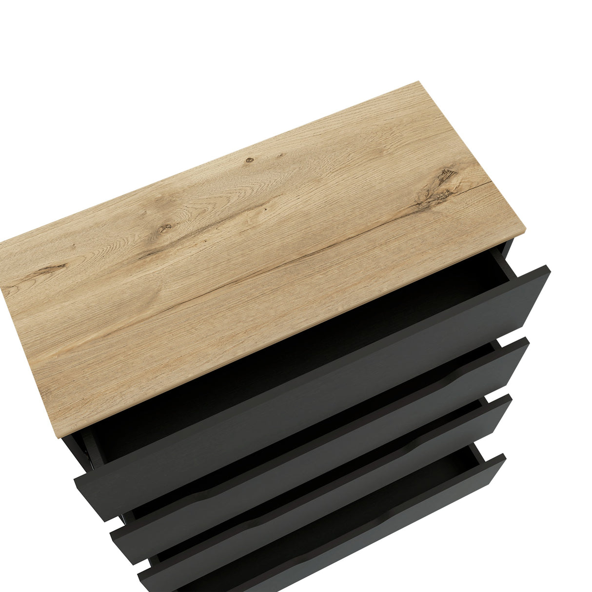 Cómoda Zoe Wengue 80x89cm con Tres Cajones - CAJONERAS Y COMODAS | Bylmo