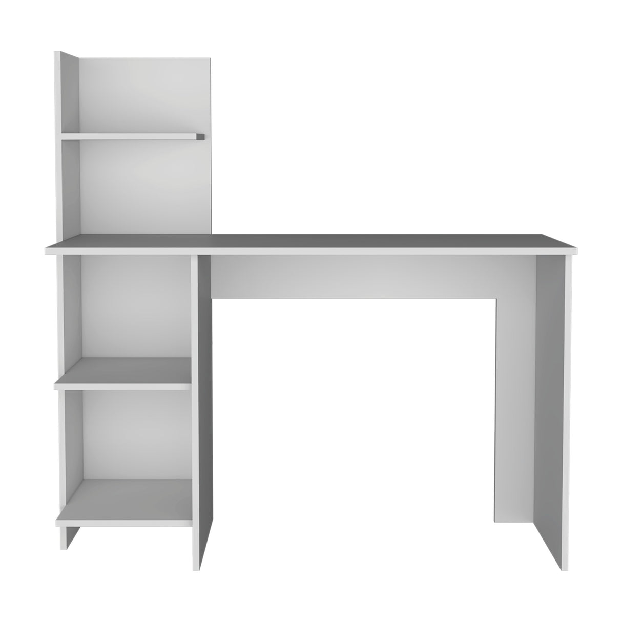 Escritorio Vilna Blanco 120x120.6cm con Organizador de Libros - Escritorios | Bylmo