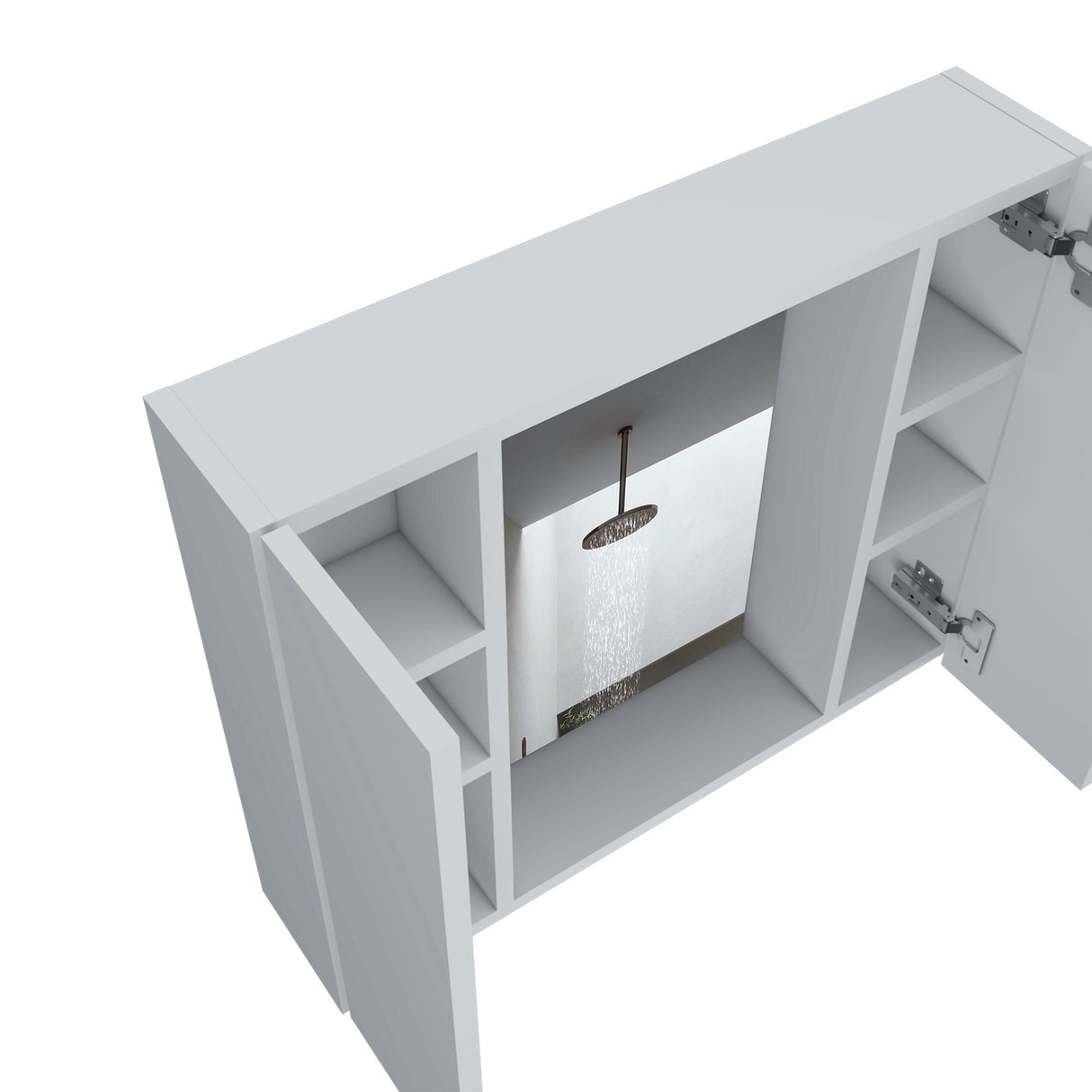 Gabinete Baño Artemisa Blanco 60x49.9cm con Cuatro Entrepaños - Gabinetes de Baño | Bylmo