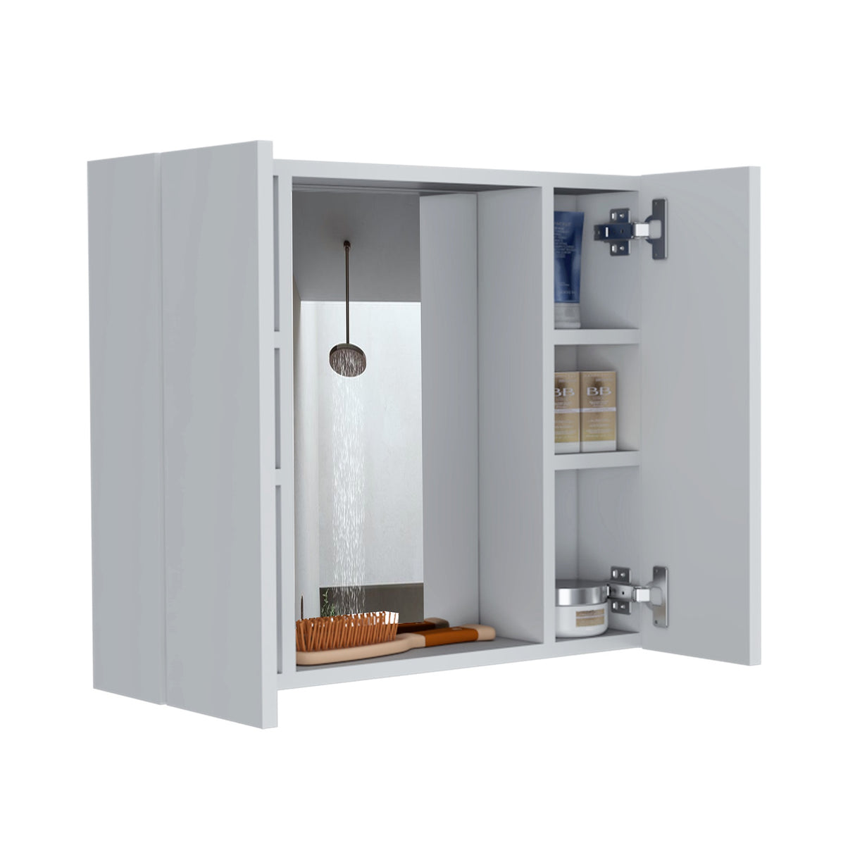 Gabinete Baño Artemisa Blanco 60x49.9cm con Cuatro Entrepaños - Gabinetes de Baño | Bylmo