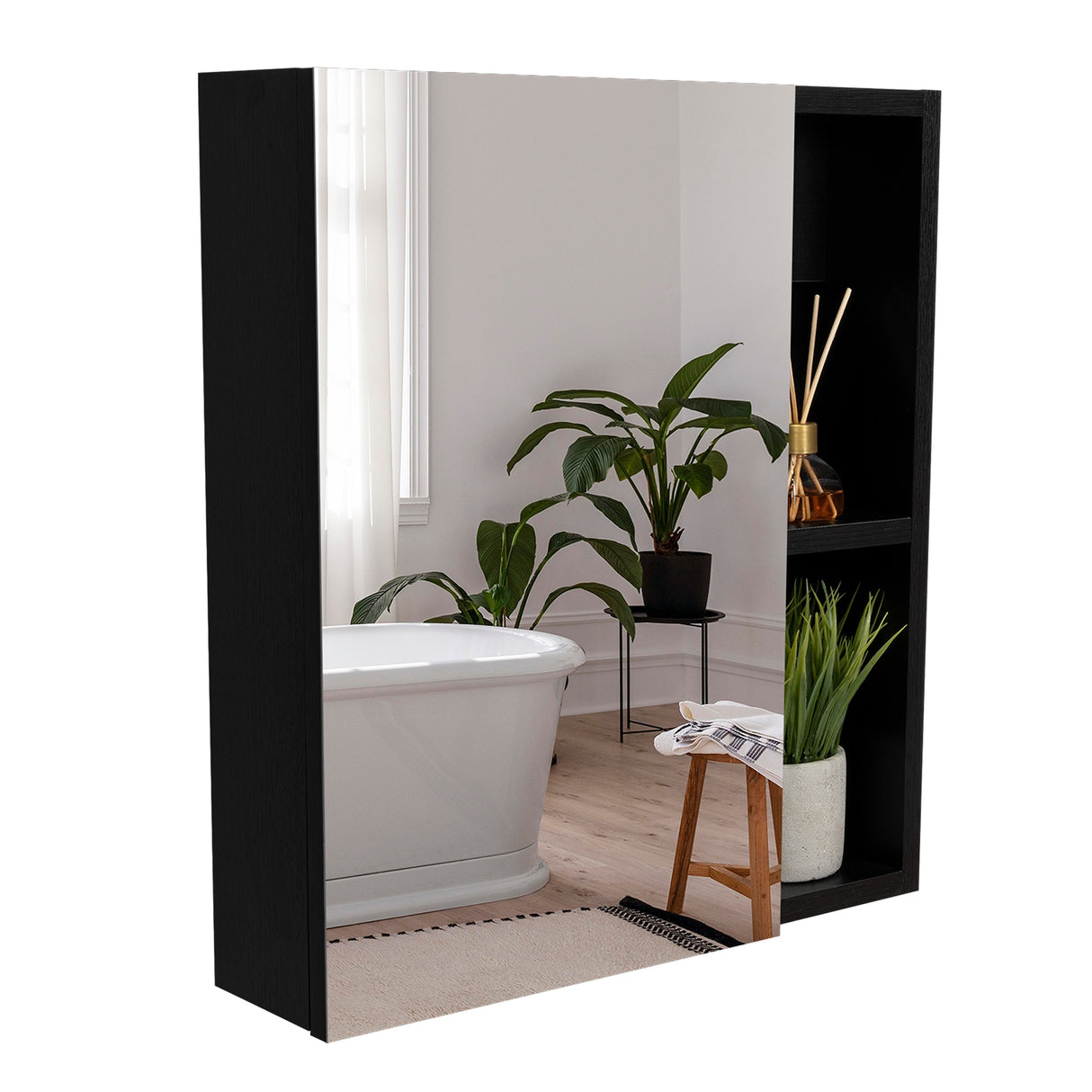 Gabinete de Baño Labelle Wengue 45x49.7cm con Tres Entrepaños - Gabinetes de Baño | Bylmo