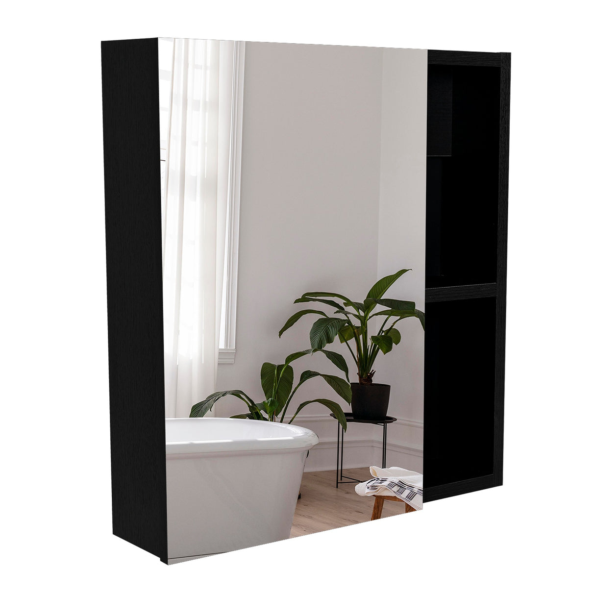 Gabinete de Baño Labelle Wengue 45x49.7cm con Tres Entrepaños - Gabinetes de Baño | Bylmo