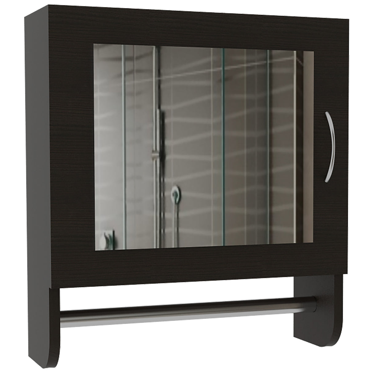 Gabinete de Baño Umbra Wengue 45x50cm con Un Entrepaño - GABINETES DE BANHO | Bylmo