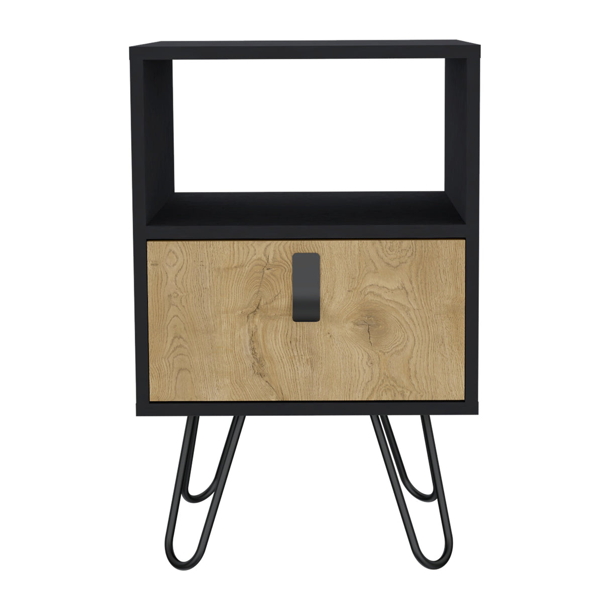 Mesa de Noche Huna Wengue 40x63cm con Un Cajón - Mesas de Noche | Bylmo