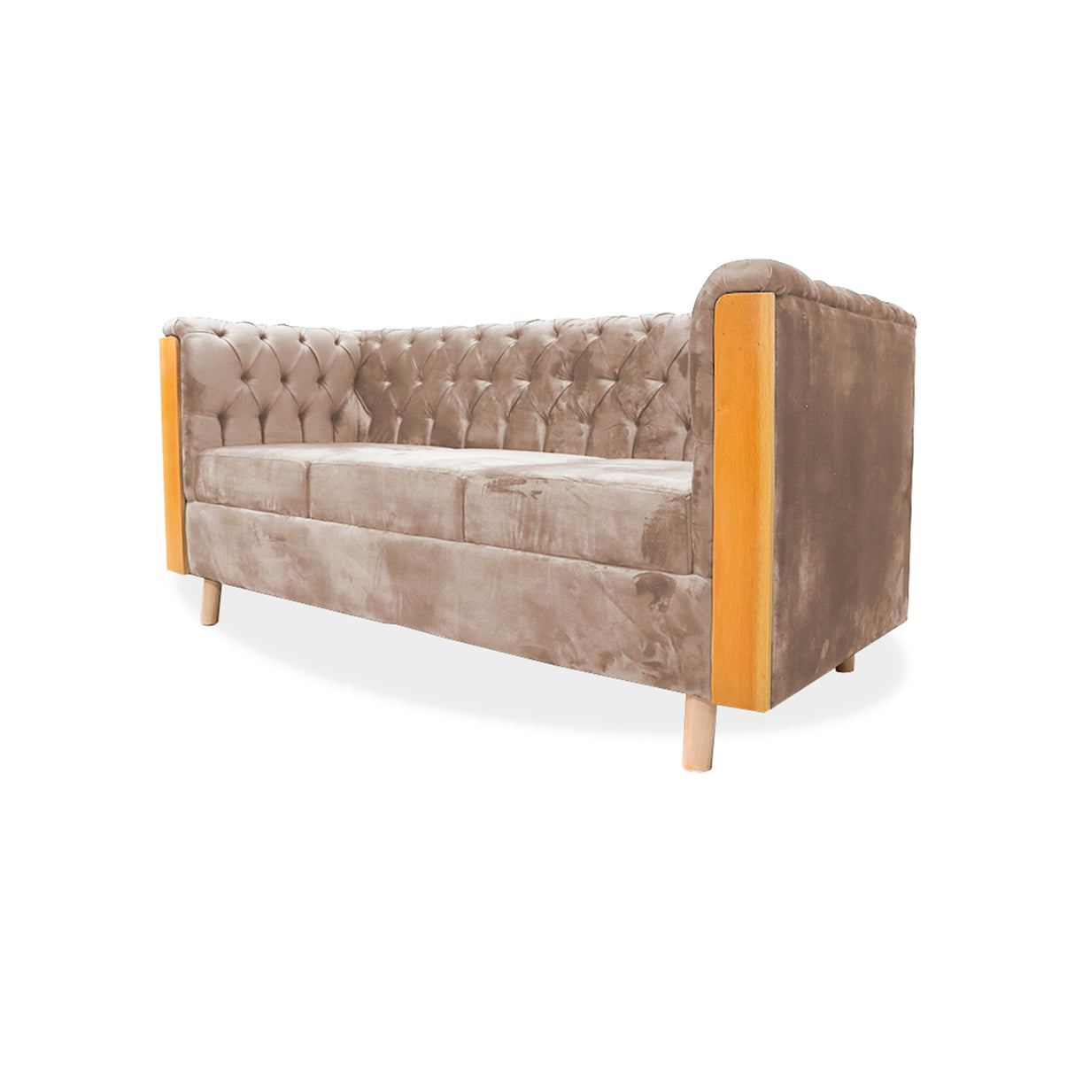 Sofá Steiner Camel 210x80cm Con Dos Cojines - Sofas y Poltronas | Bylmo