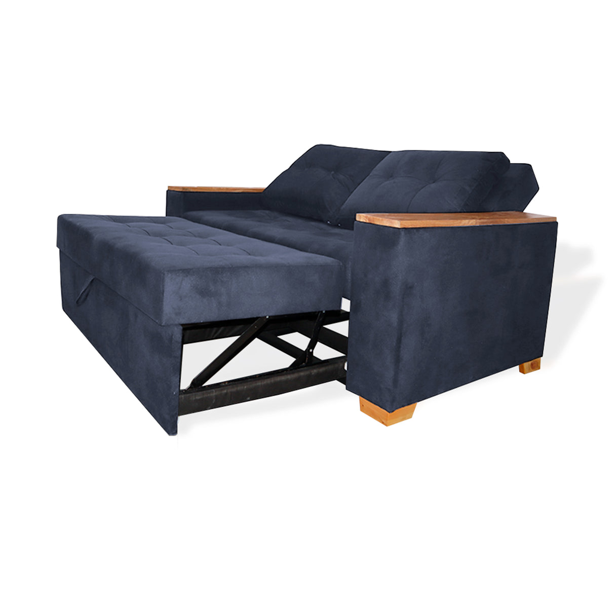 Sofá Cama Weber Gris 180x90cm con Cuatro Cojines - Sofas y Poltronas | Bylmo