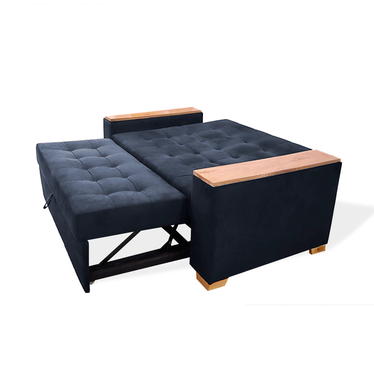 Sofá Cama Weber Gris 180x90cm con Cuatro Cojines - Sofas y Poltronas | Bylmo