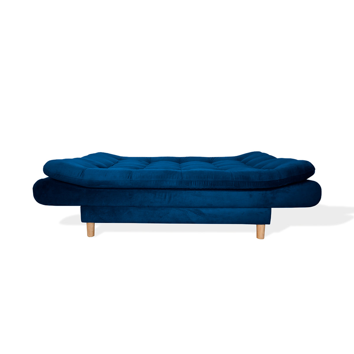 Sofá Cama Meier Azul Petróleo 175x90cm con Dos Cojines - Sofas y Poltronas | Bylmo