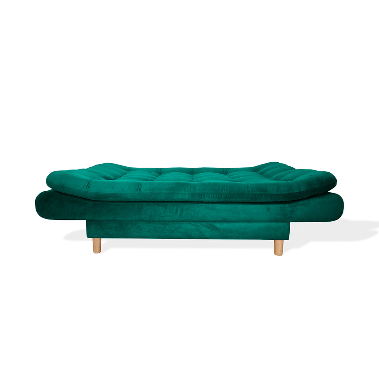Sofá Cama Meier Verde 175x90cm con Dos Cojines - Sofas y Poltronas | Bylmo