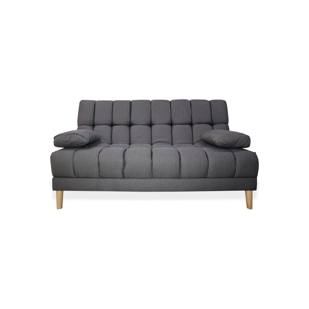 Sofá Cama Baumann Gris 180x90cm con Cuatro Cojines - Sofas y Poltronas | Bylmo