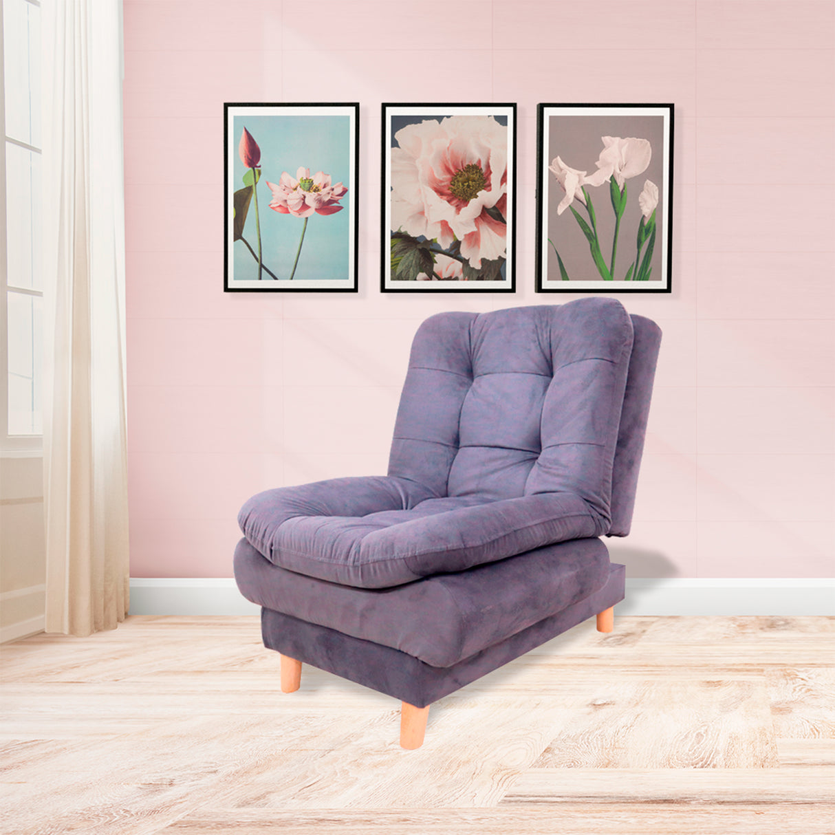 Poltrona Meier Gris 70x90cm Reclinable - Sofas y Poltronas | Bylmo