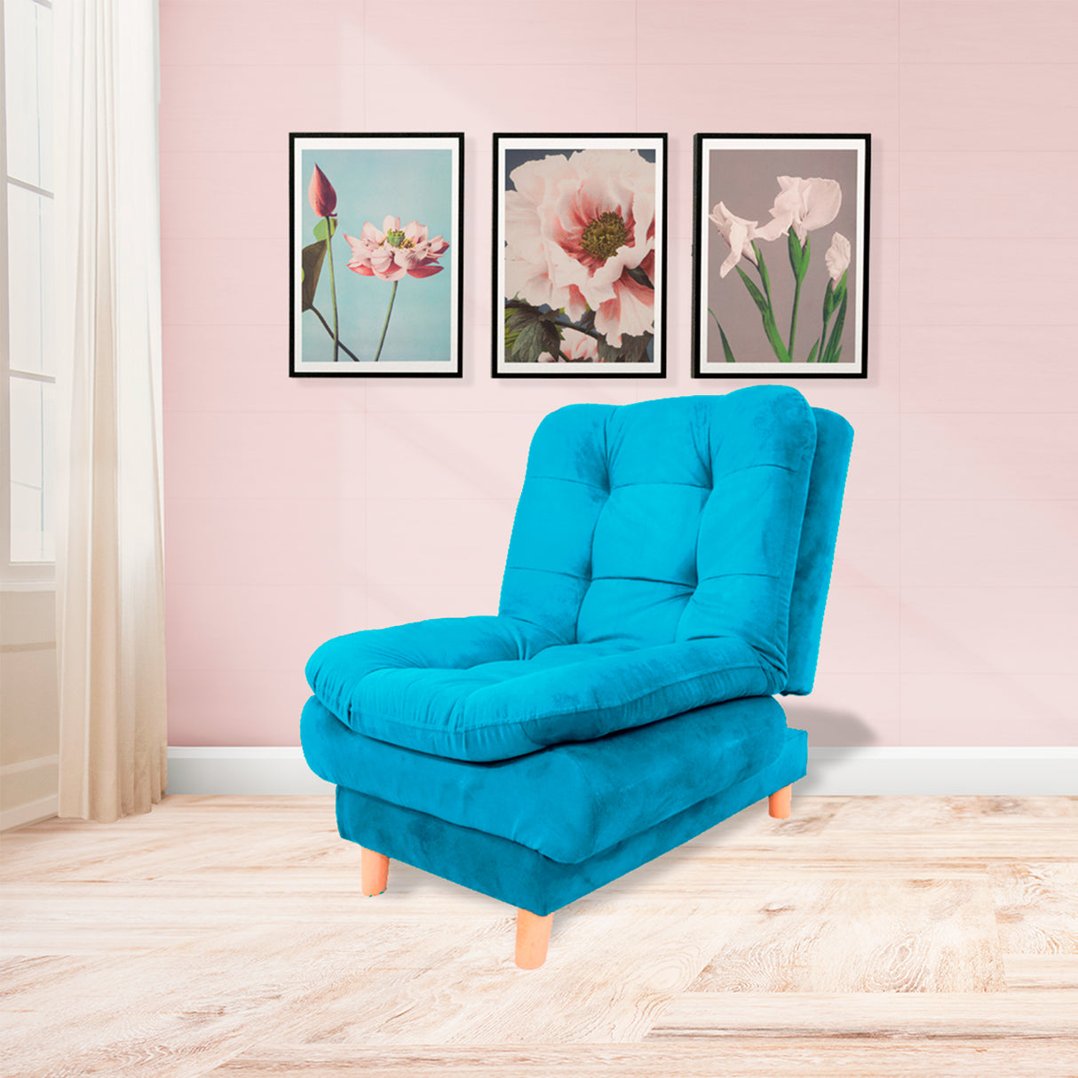 Poltrona Meier Turquesa 70x90cm Reclinable - Sofas y Poltronas | Bylmo