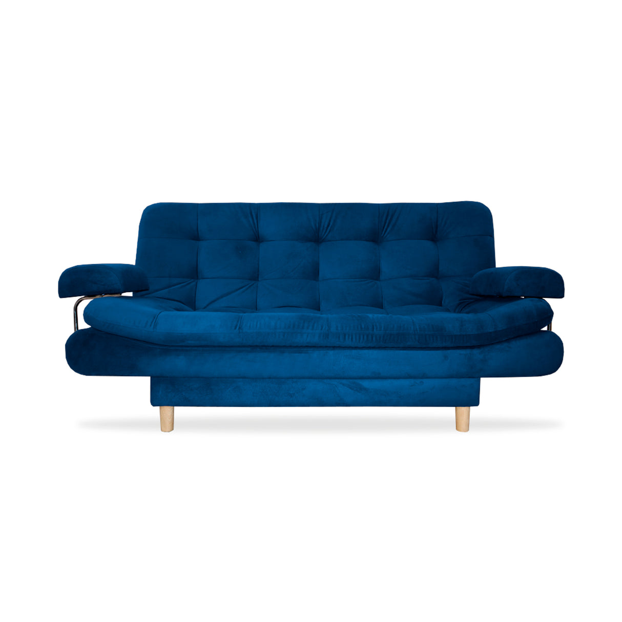 Sofá Cama Keller Azul Petróleo 175x90cm con Dos Cojines - Sofas y Poltronas | Bylmo