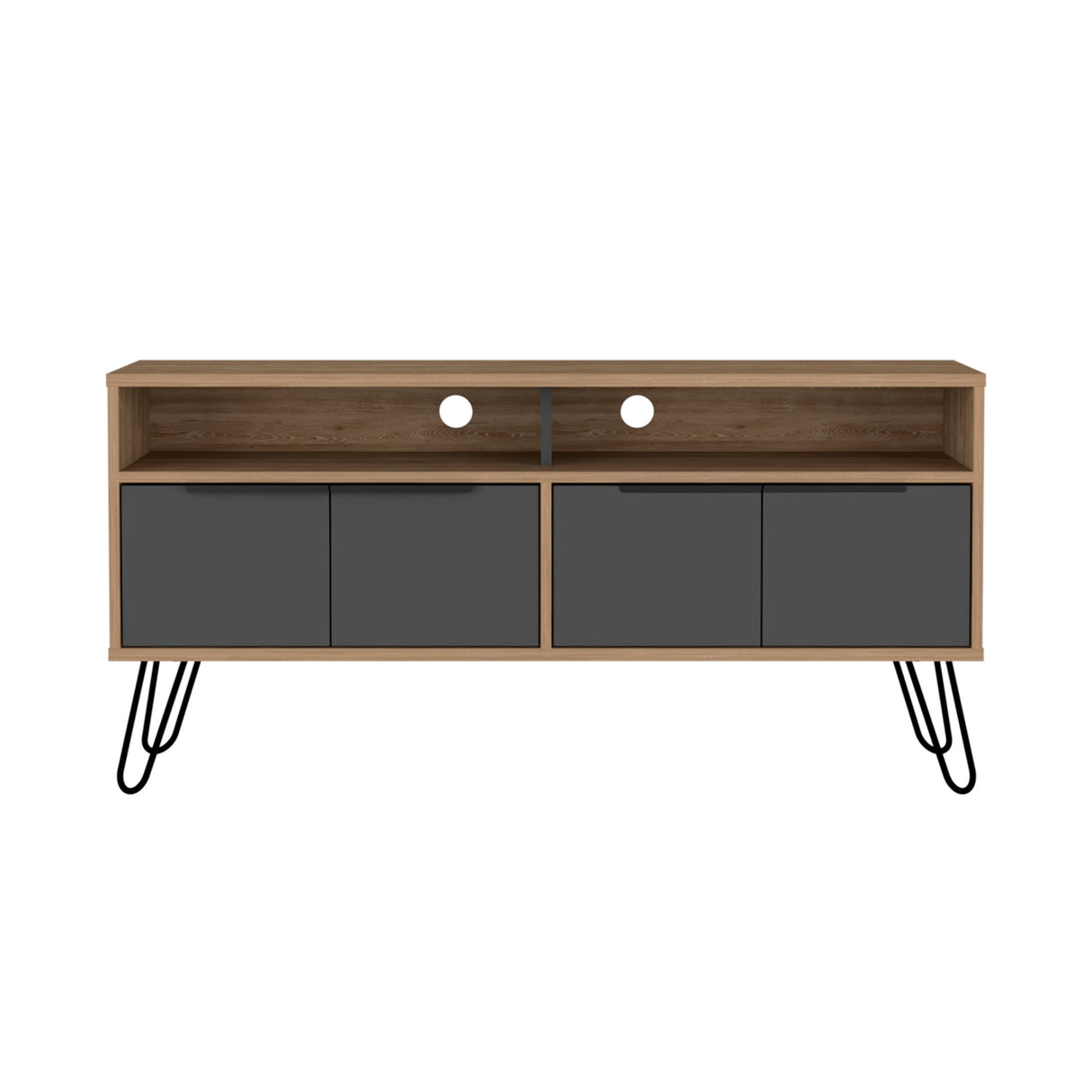 Mesa para TV Vegas Miel 121.5x60.6cm Para TV hasta 55 Pulgadas - Muebles de TV | Bylmo