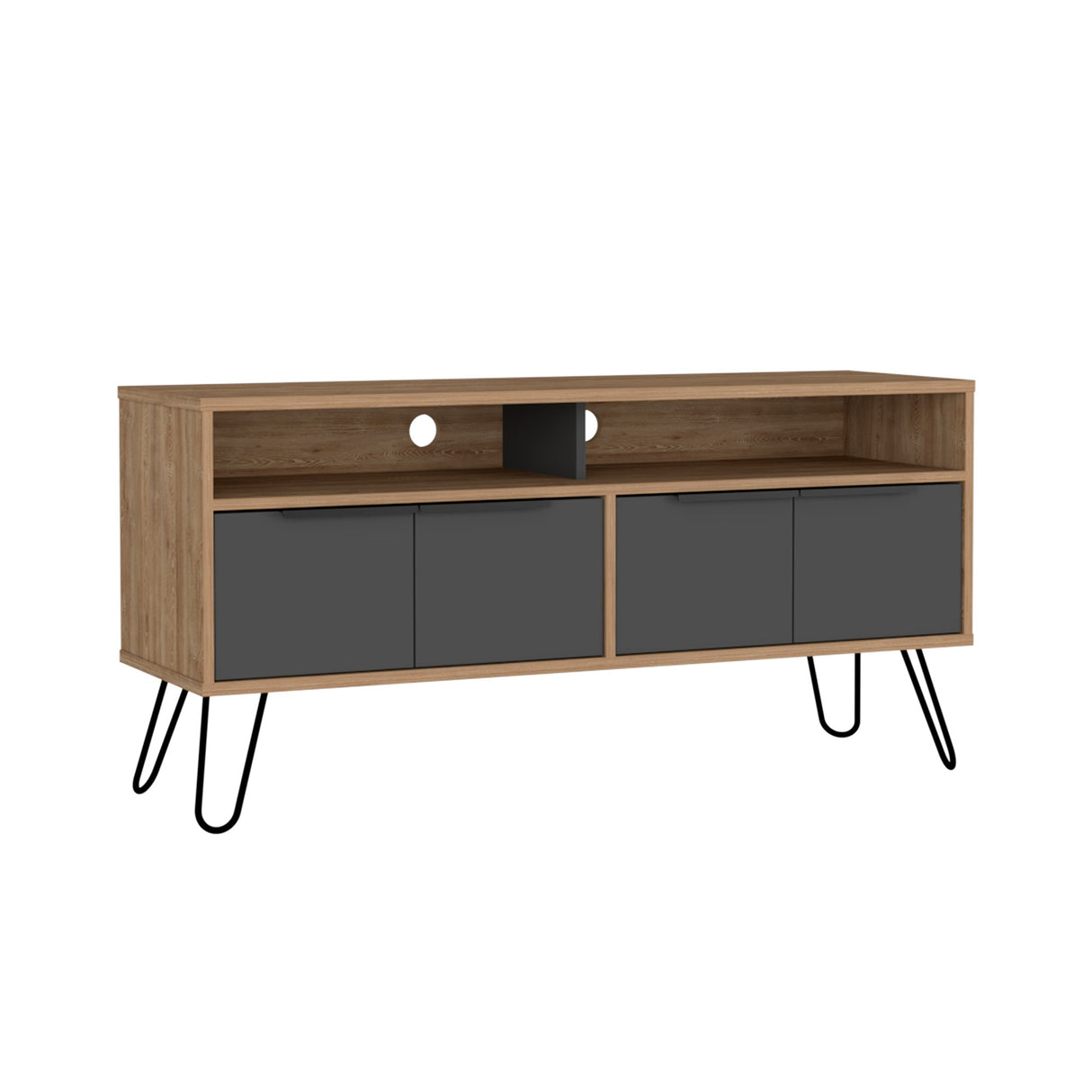 Mesa para TV Vegas Miel 121.5x60.6cm Para TV hasta 55 Pulgadas - Muebles de TV | Bylmo