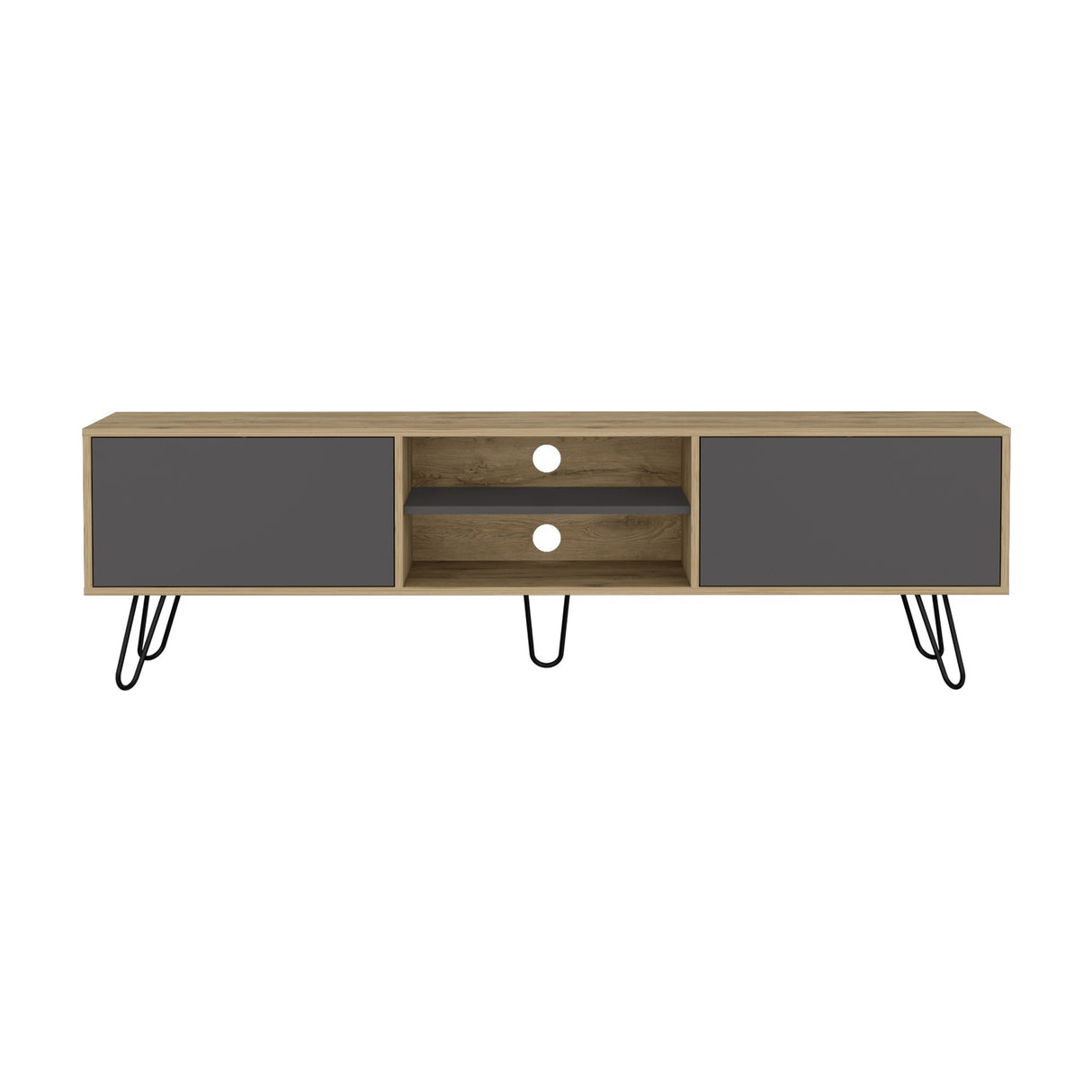 Rack de TV Vassel Macadamia 180x52.5cm Para TV hasta 70 Pulgadas - MUEBLES DE TV | Bylmo