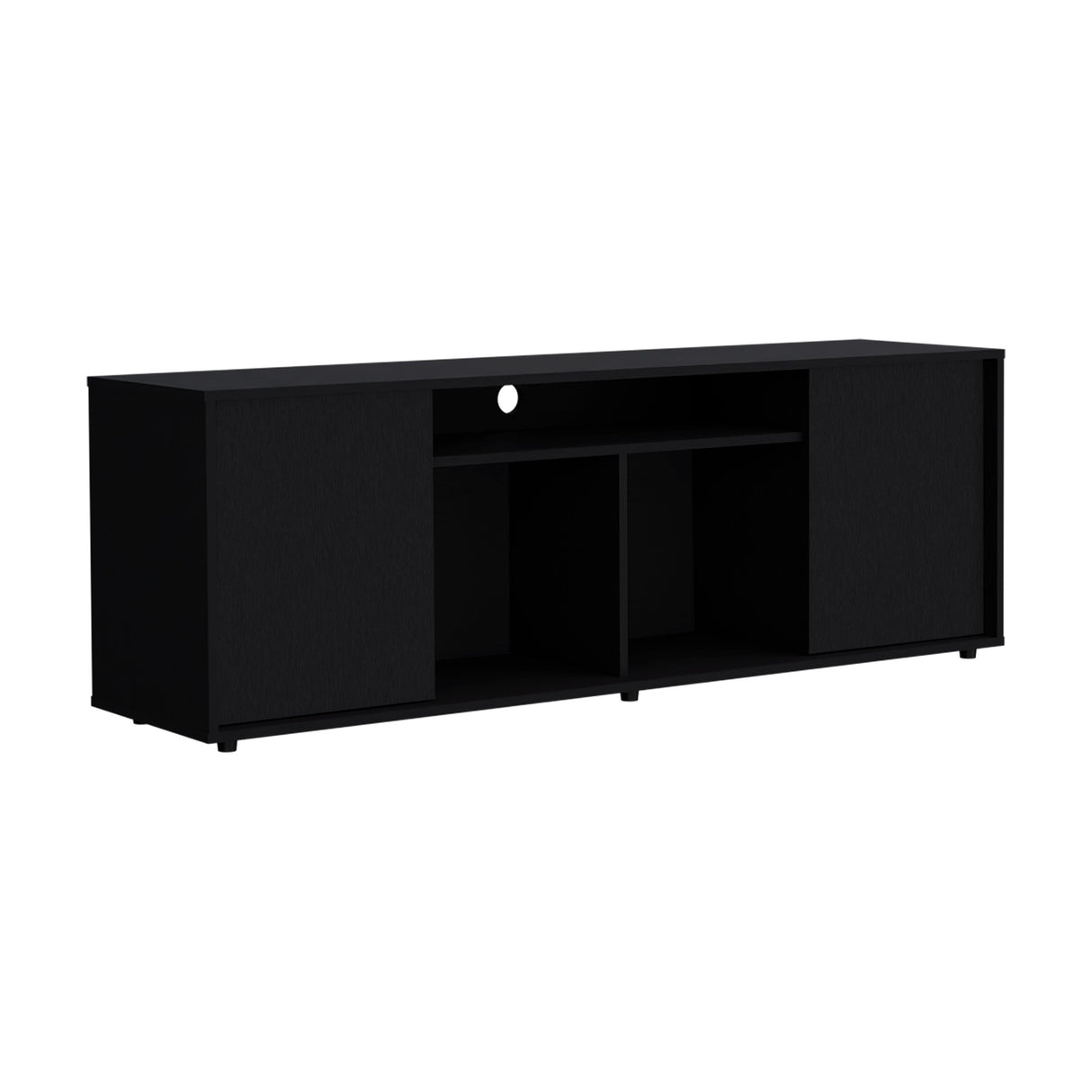 Rack de TV Prana Wengue 150.4x51.5cm Para TV hasta 65 Pulgadas - Muebles de TV | Bylmo