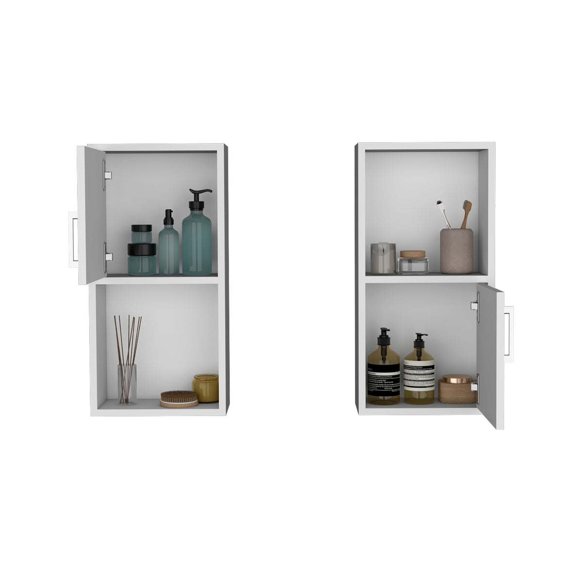 Estanteria para Baño Bath R Blanco 30x60.1cm sin Cajones y con Dos Entrepaños